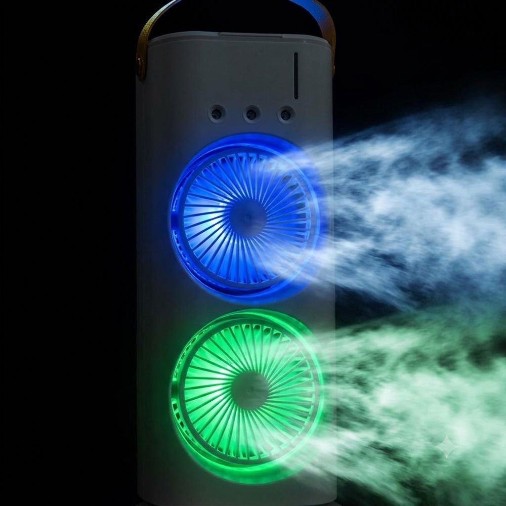 Double-Headed Air Cooler Mist Fan (Rechargeable) 3