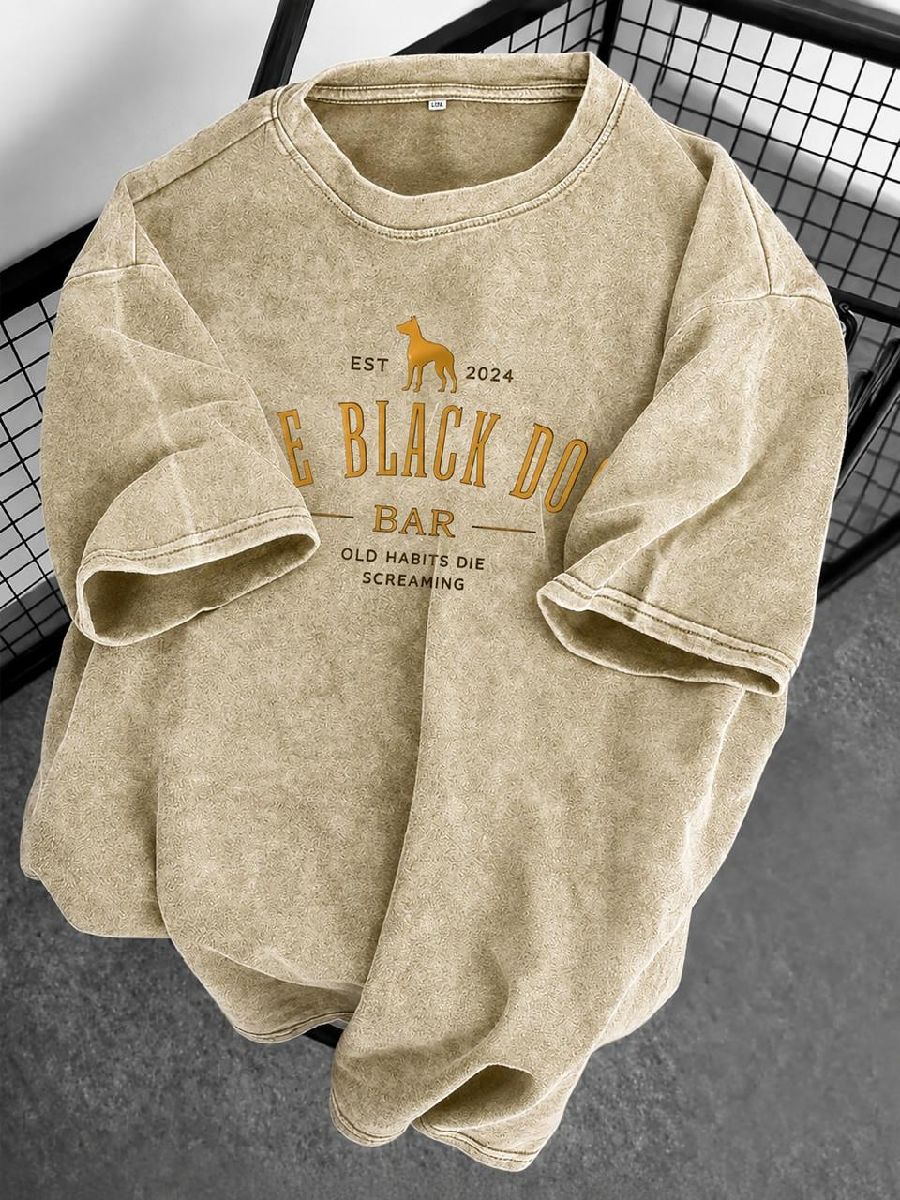 Premium Acid Wash Drop Shoulder TShirt