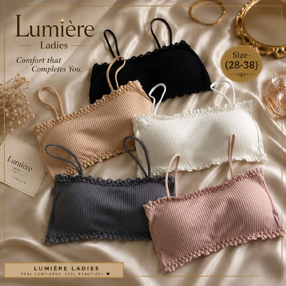 ✨ Premium Soft Ribbed Inner Top