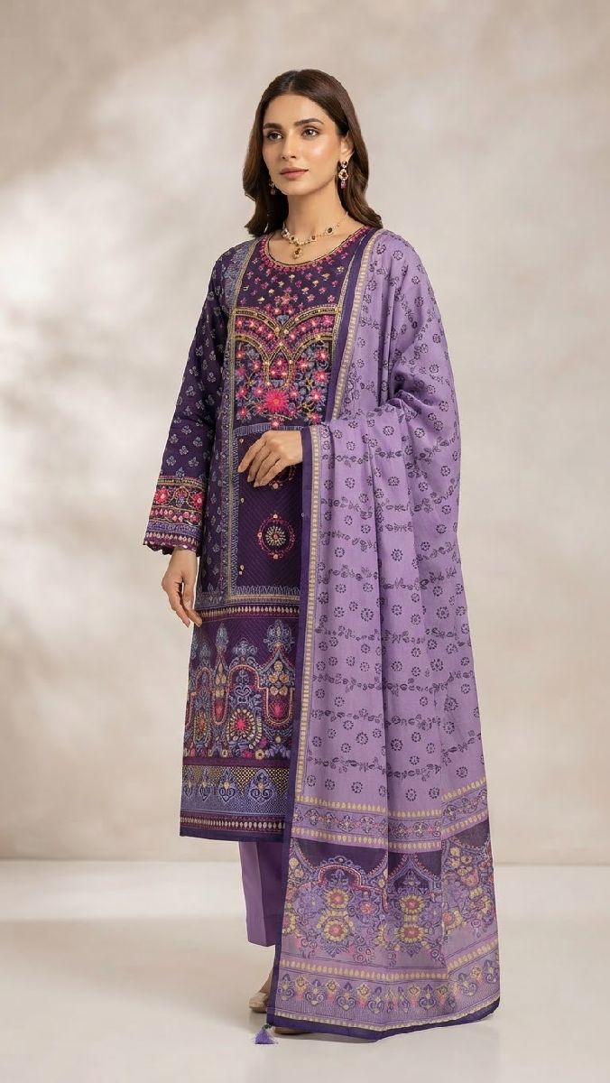 Kar Chupi Boutique Unstitched Three Piece 3