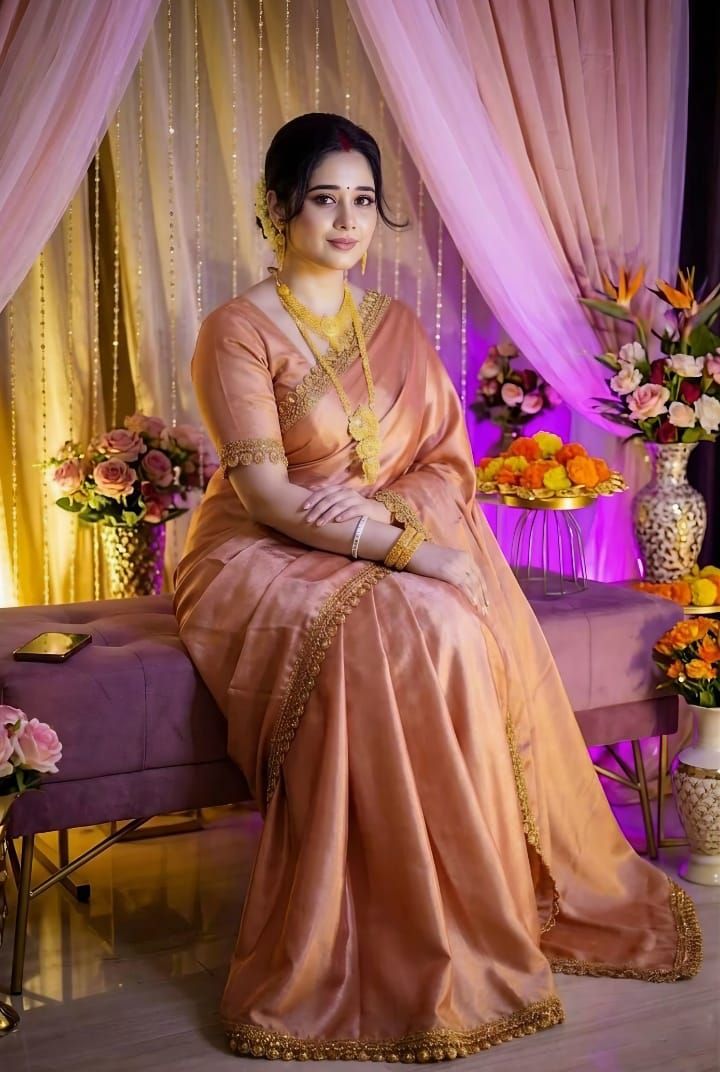 ইন্ডিয়ান tuba লাম সিল্ক শাড়ি 3