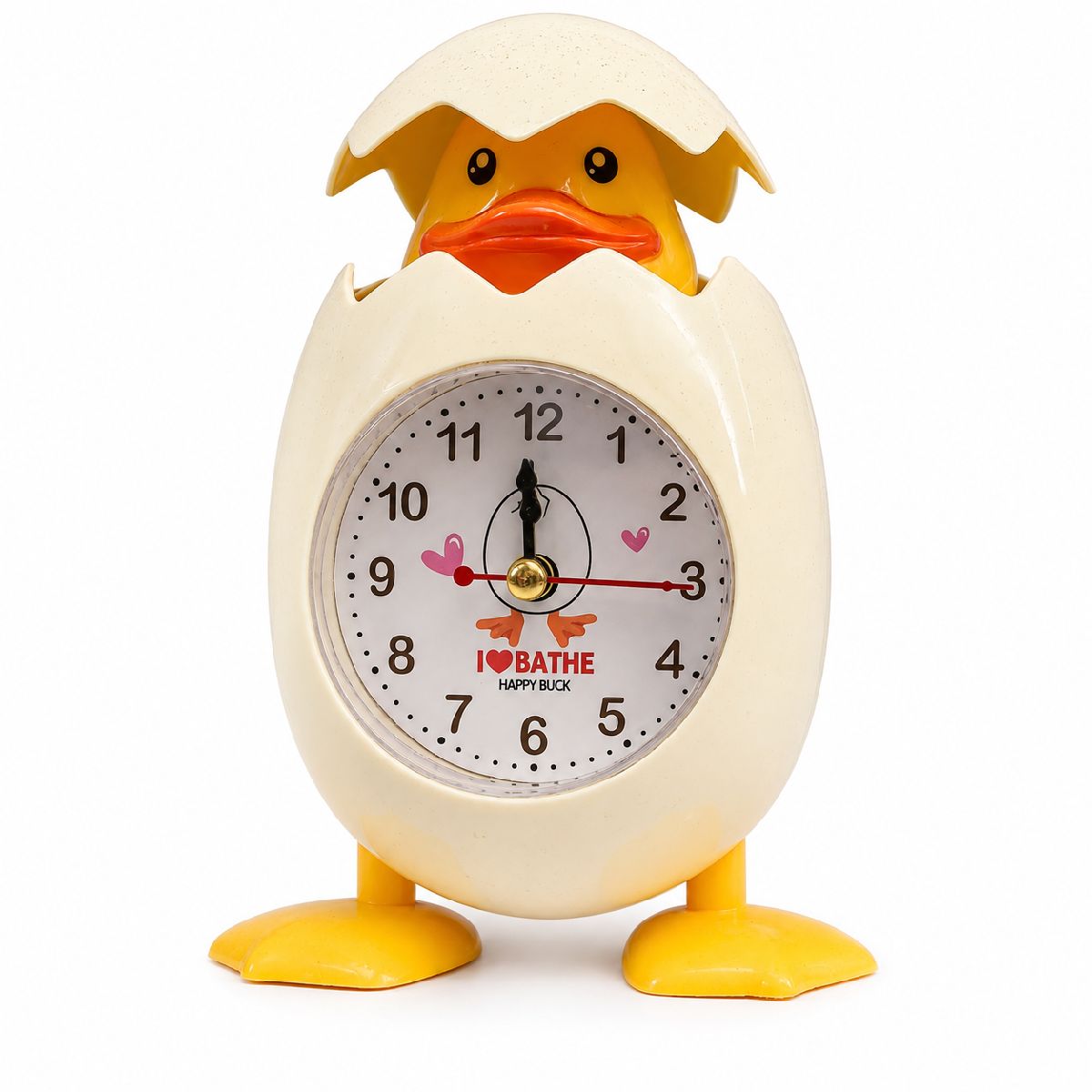 Cute Duck Egg Shell Cartoon Alarm Clock – Kids Desk & Bedroom Table Clock with Night Light 2