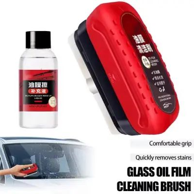 Glass Oil Film Remover Powerful Windshield Cleaner with 50ml refill 2