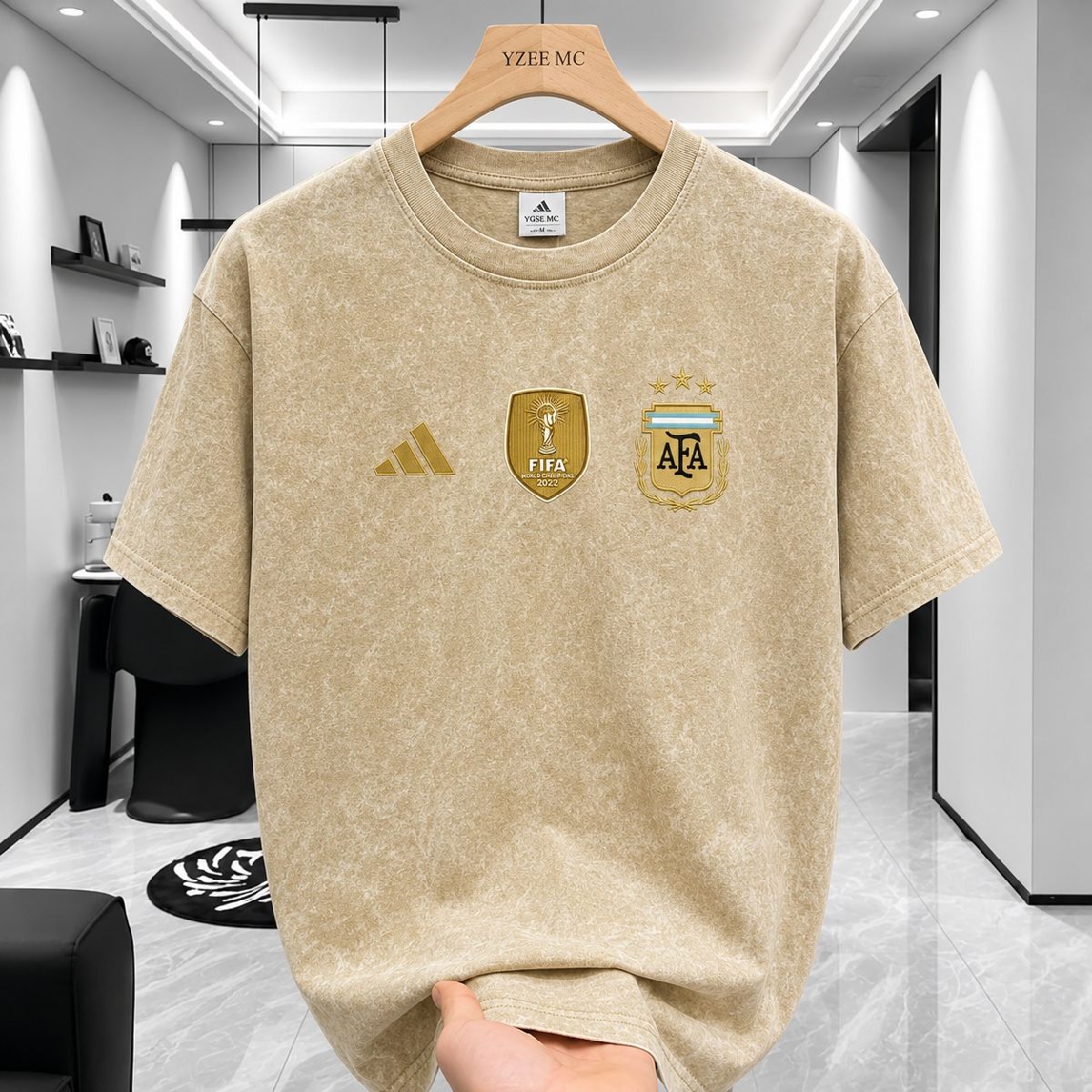 ACID WASH DROP SHOULDER T-SHIRT 2