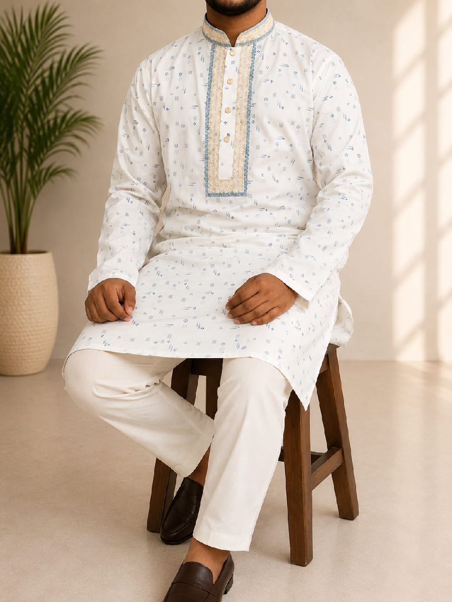Premium Cotton Embroidery Panjabi 2