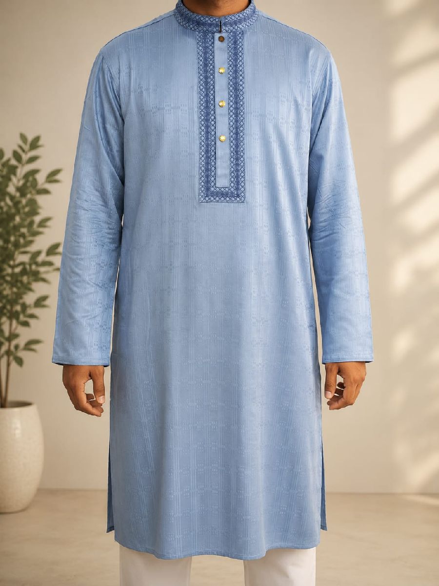 Premium Cotton Embroidery Panjabi