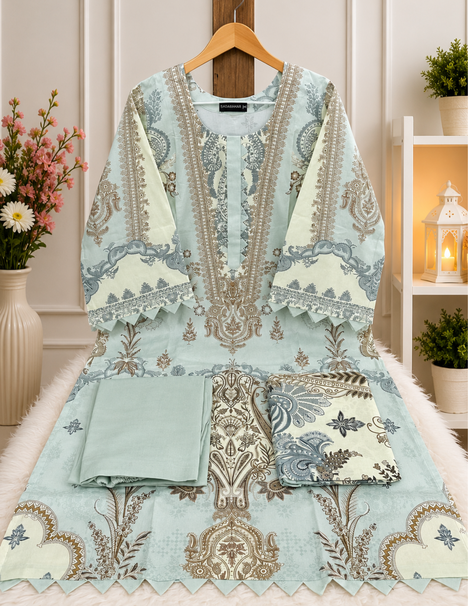 Zamzam Cotton Three Piece 4
