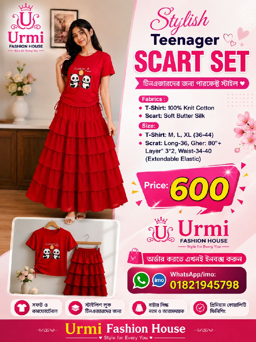 Stylish Teenager Scart Set