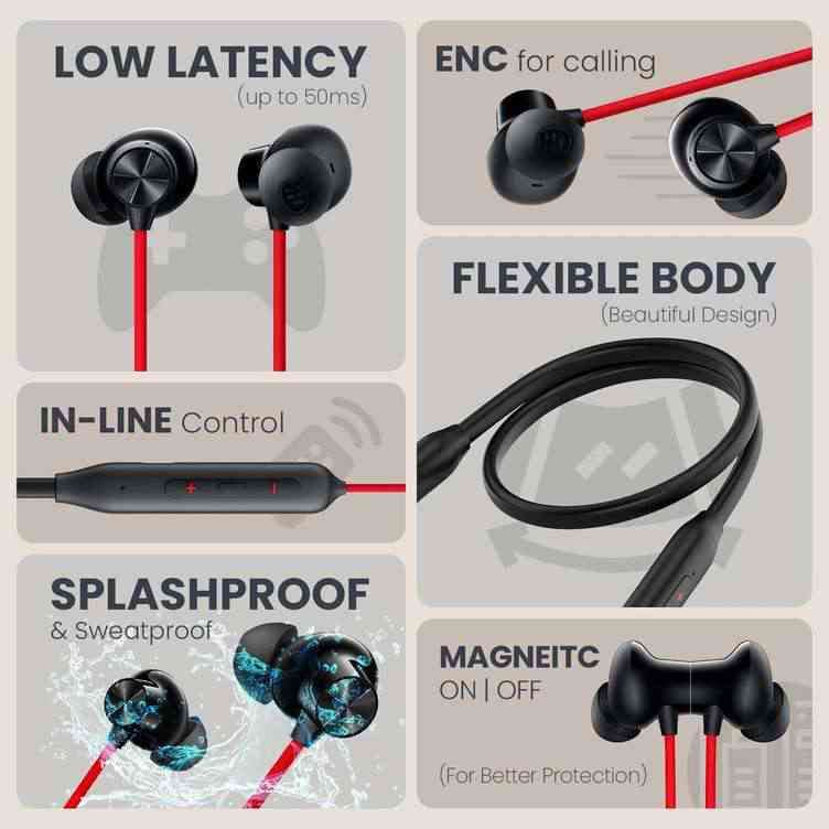 ONEPLUS 60 Hours Wireless Bluetooth Neckband Earphone (Magnetic, Bluetooth 5.4) 3