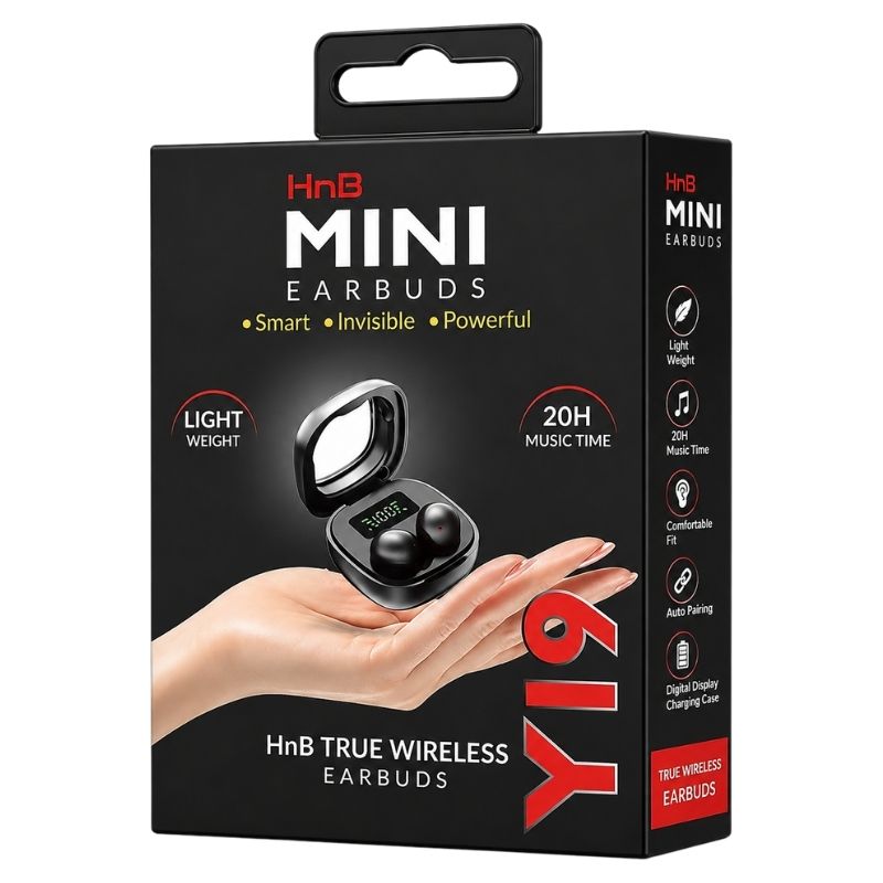 HnB Mini True Wireless Earbuds | HnB মিনি ট্রু ওয়্যারলেস ইয়ারবাডস 3