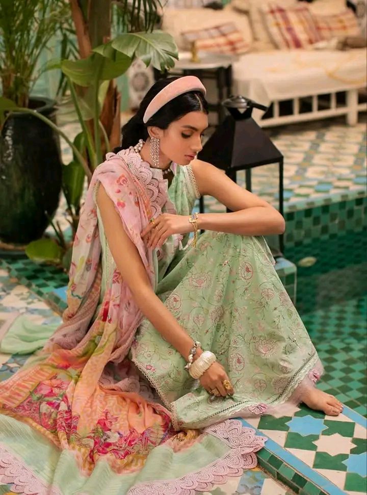 Farah Talib Aziz Embroidered Lawn Unstitched Three-Piece 2