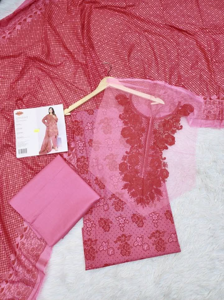 Khaddi Embroidered Lawn Unstitched Three-Piece 2