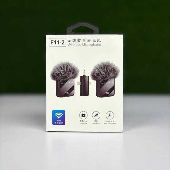F11-2 Collar Wireless Microphone iPhone/Android & Type C Supported 99% Noise Cancellation😱💥💥 2