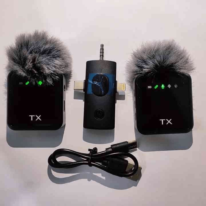 F11-2 Collar Wireless Microphone iPhone/Android & Type C Supported 99% Noise Cancellation😱💥💥