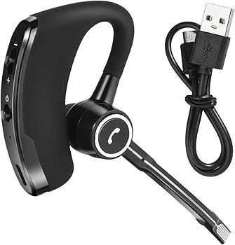 Business Bluetooth Headset Hands-free Call Earpiece with Mic for Cell Phones👀💥✅ 2