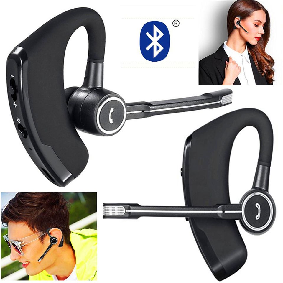 Business Bluetooth Headset Hands-free Call Earpiece with Mic for Cell Phones👀💥✅