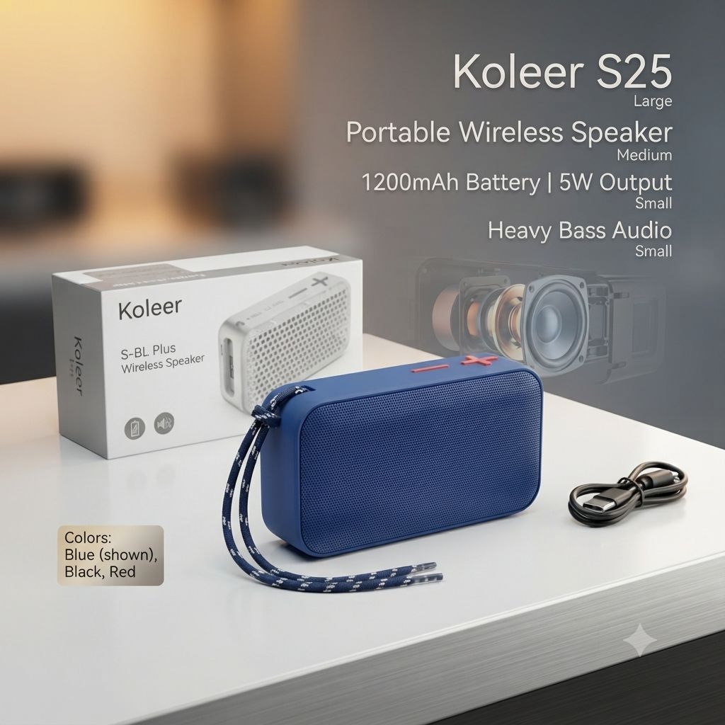 Koleer S25 Portable Bluetooth Speaker 3