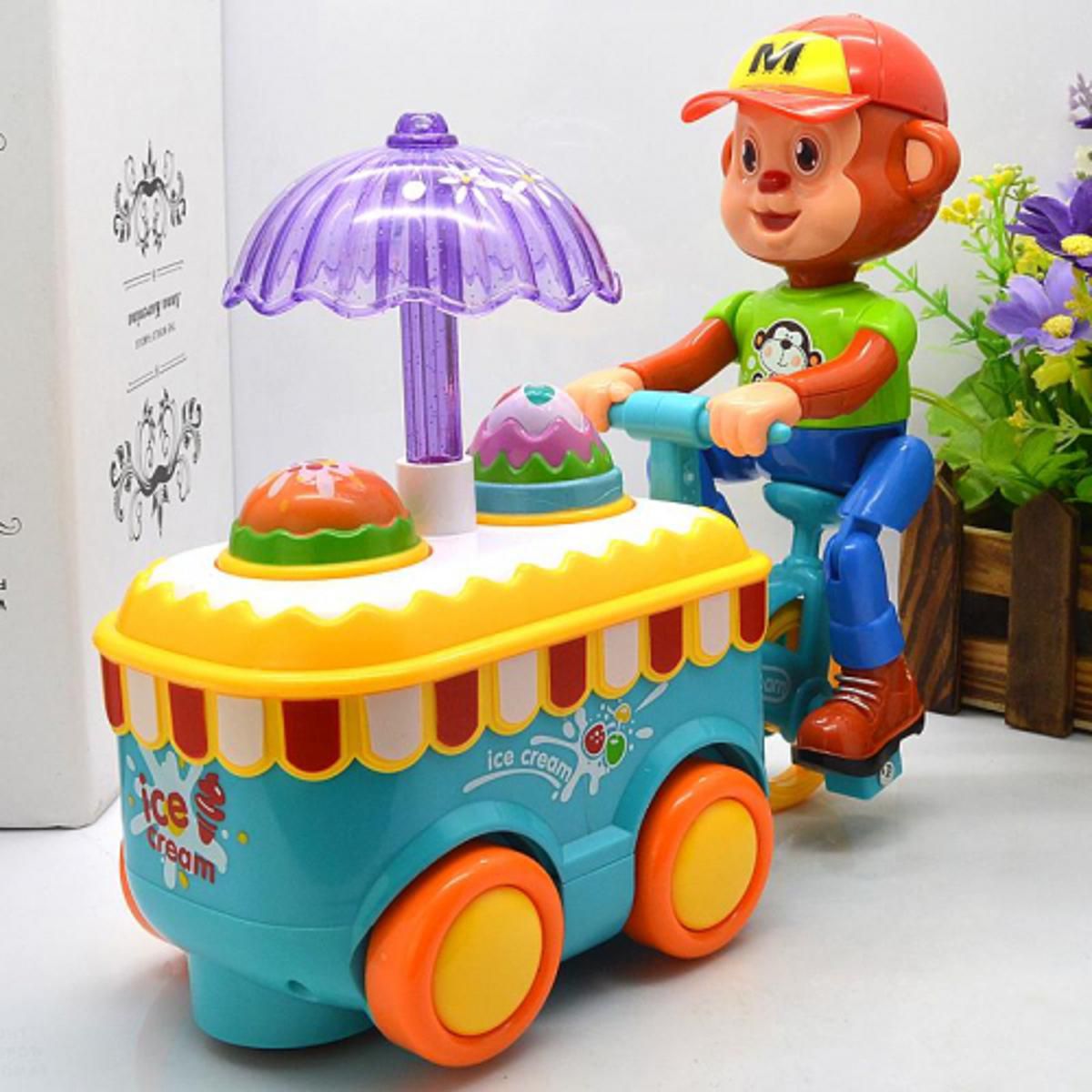 Bump And Go Monkey Ice Cream Toy for Kids 2