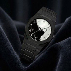 Arabic Dial Premium Marble Finish Ladies Watch with Butterfly Lock 3