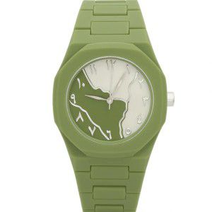 Arabic Dial Premium Marble Finish Ladies Watch with Butterfly Lock