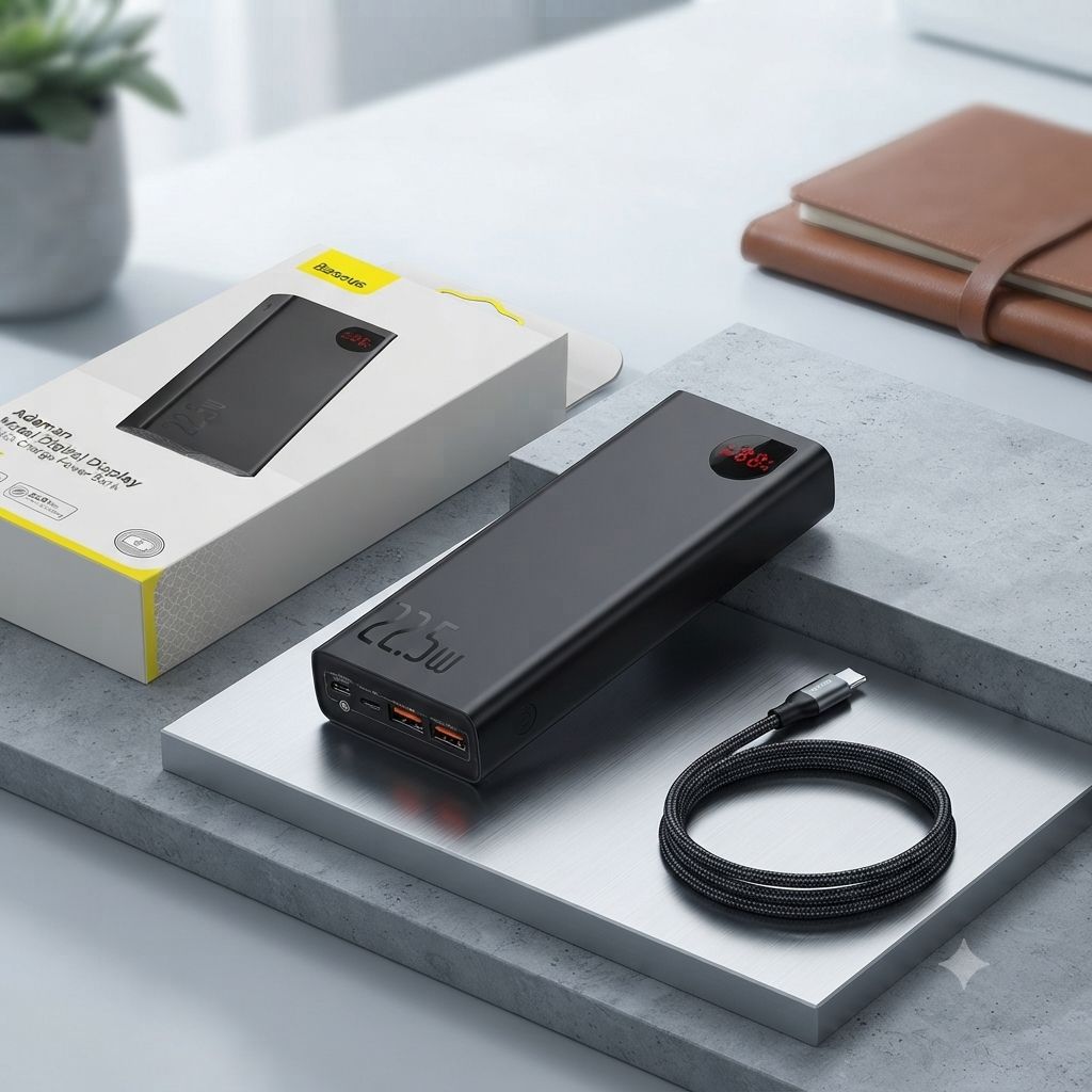Baseus Adaman Metal Digital Display 20000mAh 22.5W Fast Charging Power Bank 2