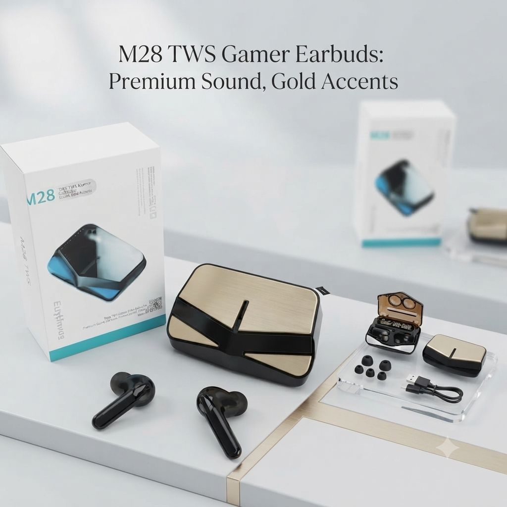 M28 TWS Wireless Gaming Earbuds – লেটেস্ট গেমিং অভিজ্ঞতা এখন আপনার হাতের মুঠোয় 2