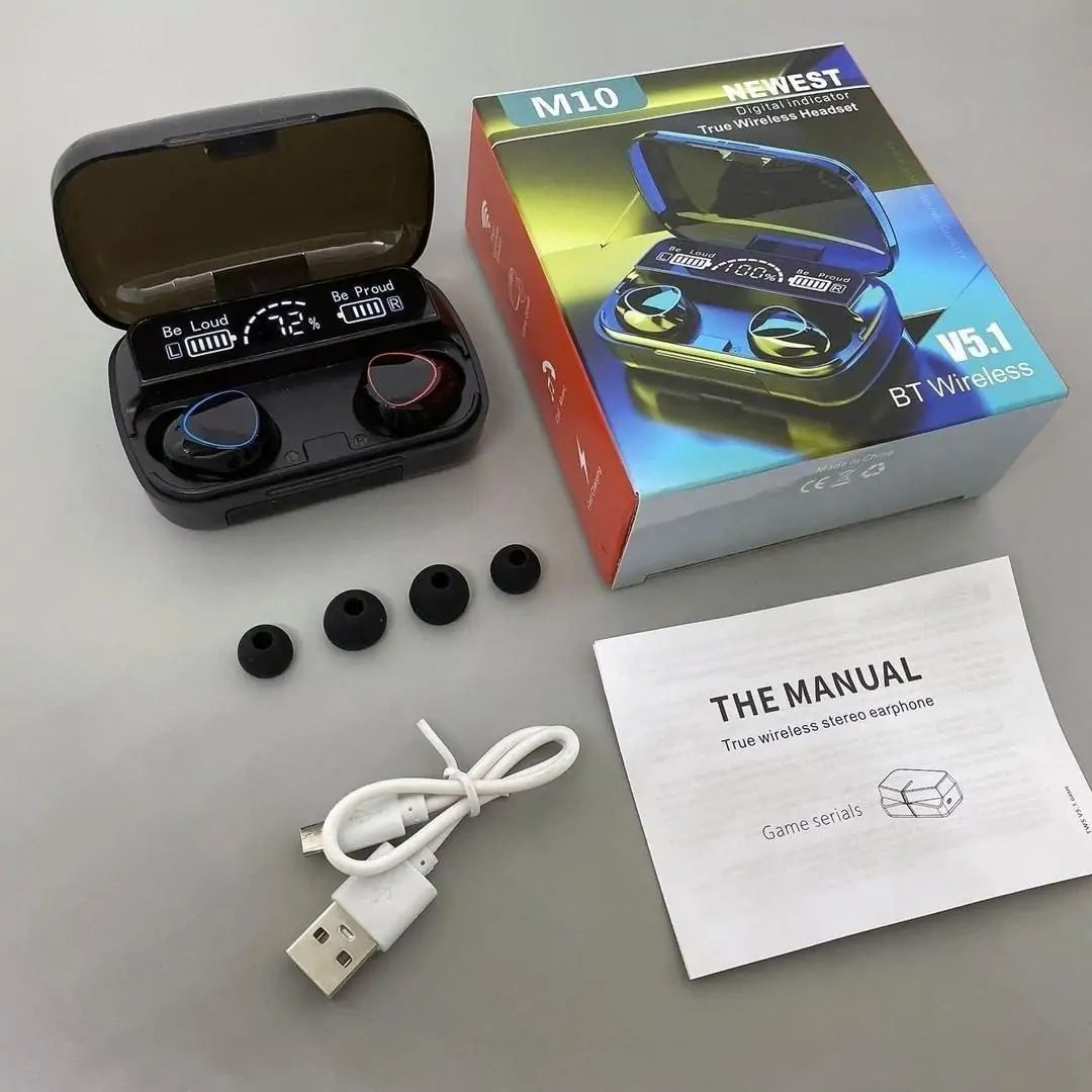 M10 TWS Wireless Earbuds – এইচডি স্টেরিও সাউন্ড ও দীর্ঘস্থায়ী ব্যাটারি ব্যাকআপ 3