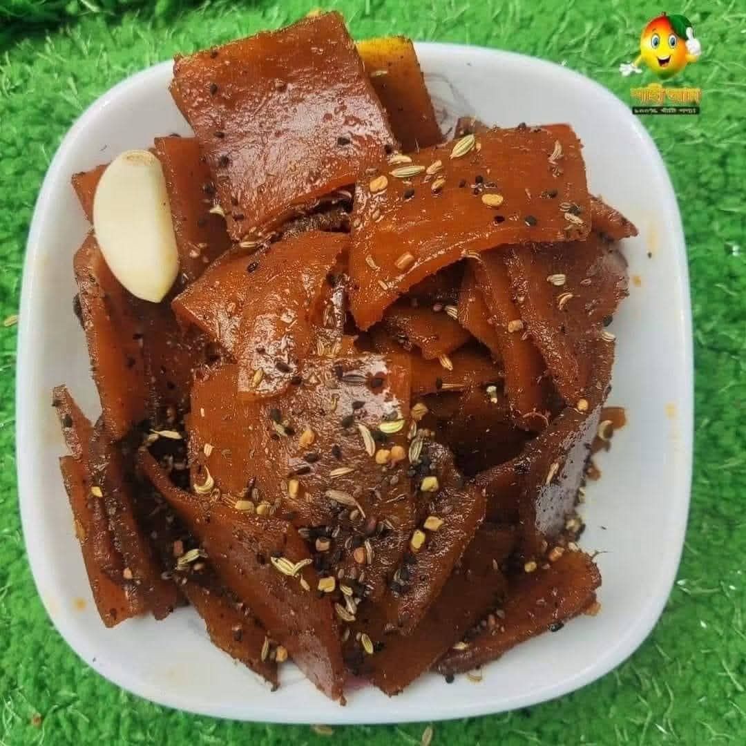শৈশবের জিভে জল আনা  দারুণ স্বাদের খাঁটি  আমসত্ত্ব 3