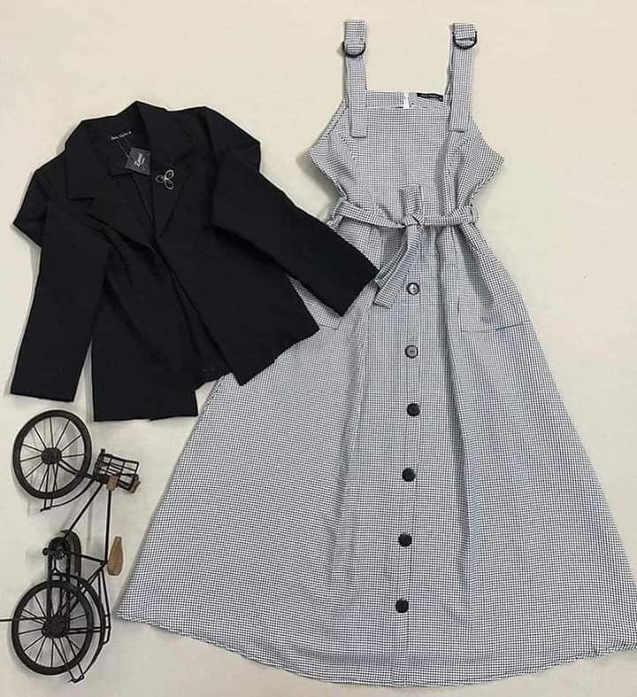 Western Denim style Ladies Blazer Gown Tops 2