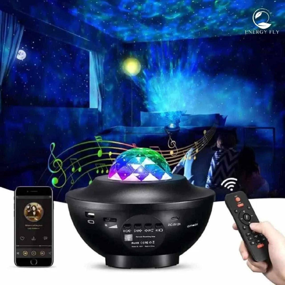 🌌 Galaxy Star Projector – LED Night Light