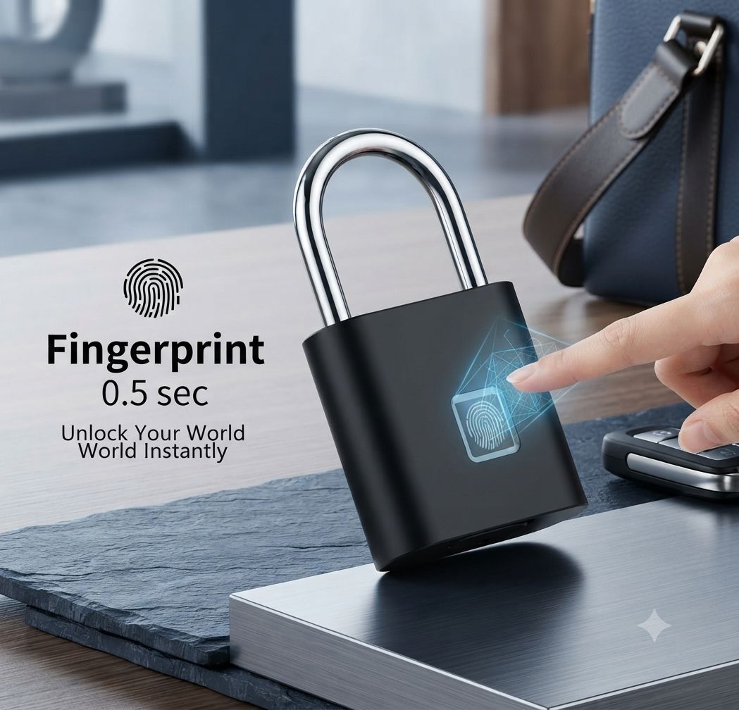 Smart Fingerprint Padlock — আপনার সুরক্ষার আধুনিক চাবিকাঠি