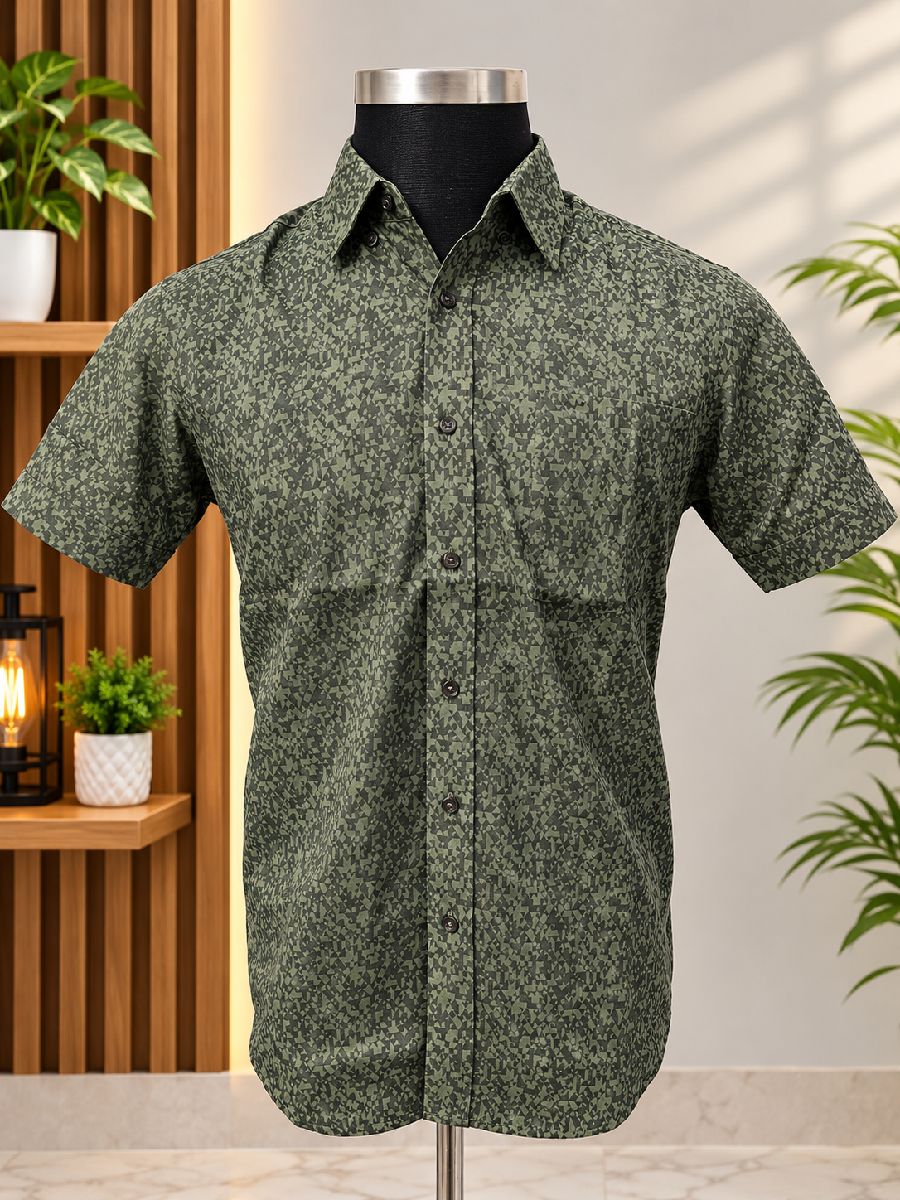 👔 Stylish Printed Half-Sleeve Shirt