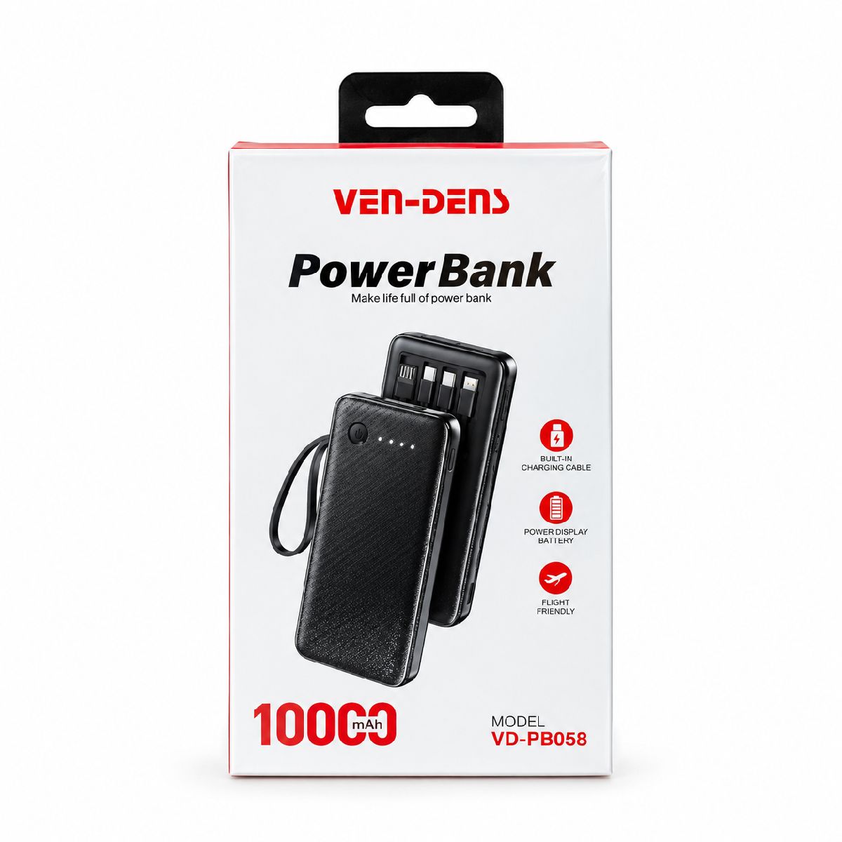 VEN-DENS 10000mAh Power Bank (Model: VD-PB058) 3