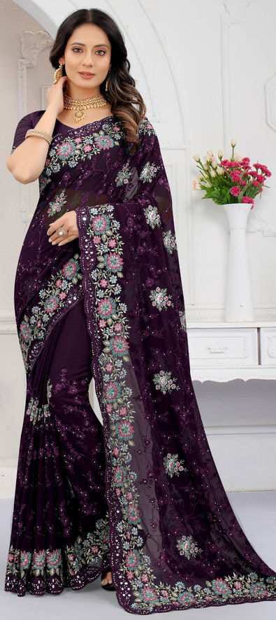 ইন্ডিয়ান জর্জেট শাড়ি 3