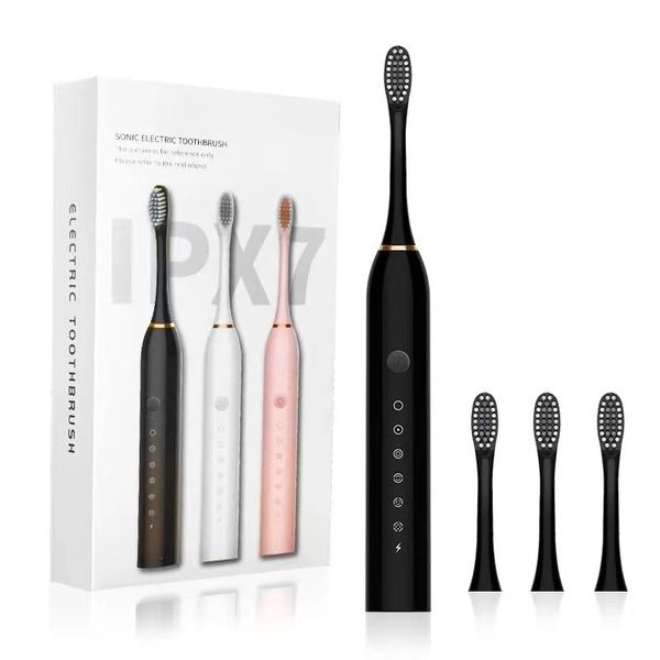 Gray Scale Crayscale Sonic Electric Toothbrush X3 Cross-Border Adult Model Soft-Bristle Smart Tooth Cleaner Source Manufacturer