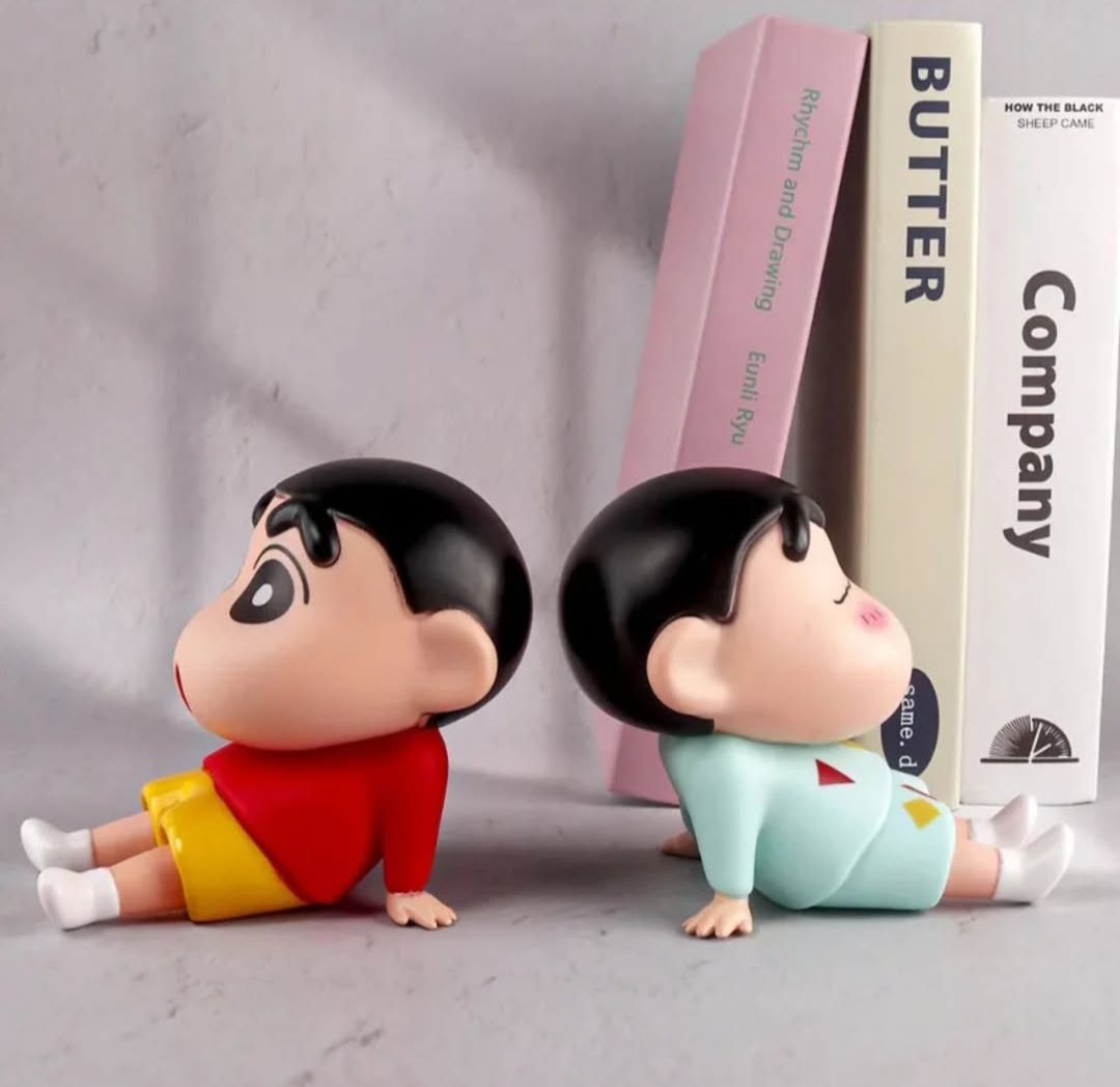 Cross-border crayon small new mobile phone bracket animation lazy mobile phone holder hand-held desktop ornaments model doll gift 3