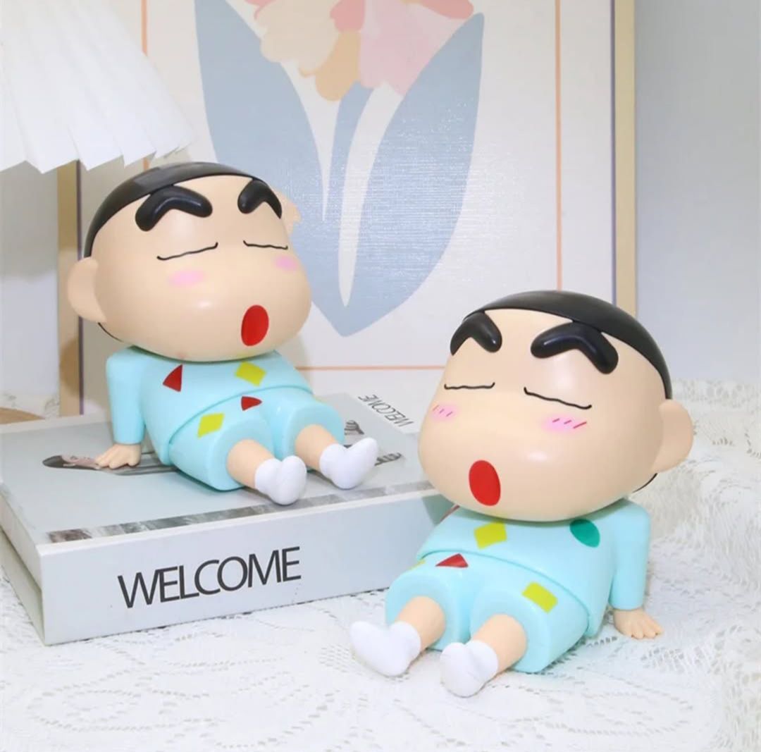 Cross-border crayon small new mobile phone bracket animation lazy mobile phone holder hand-held desktop ornaments model doll gift 2