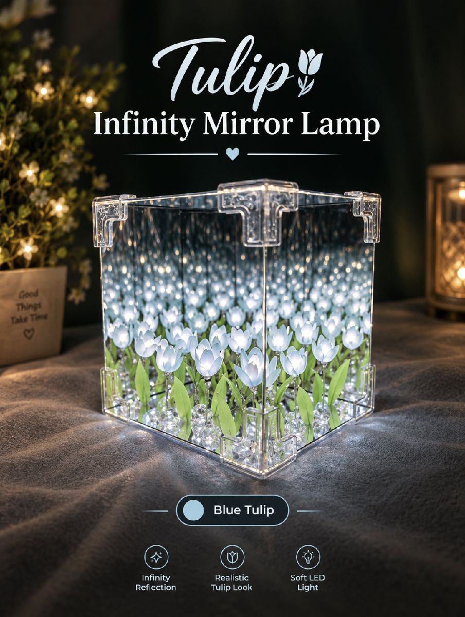 Tulip Infinity mirror lamp 3