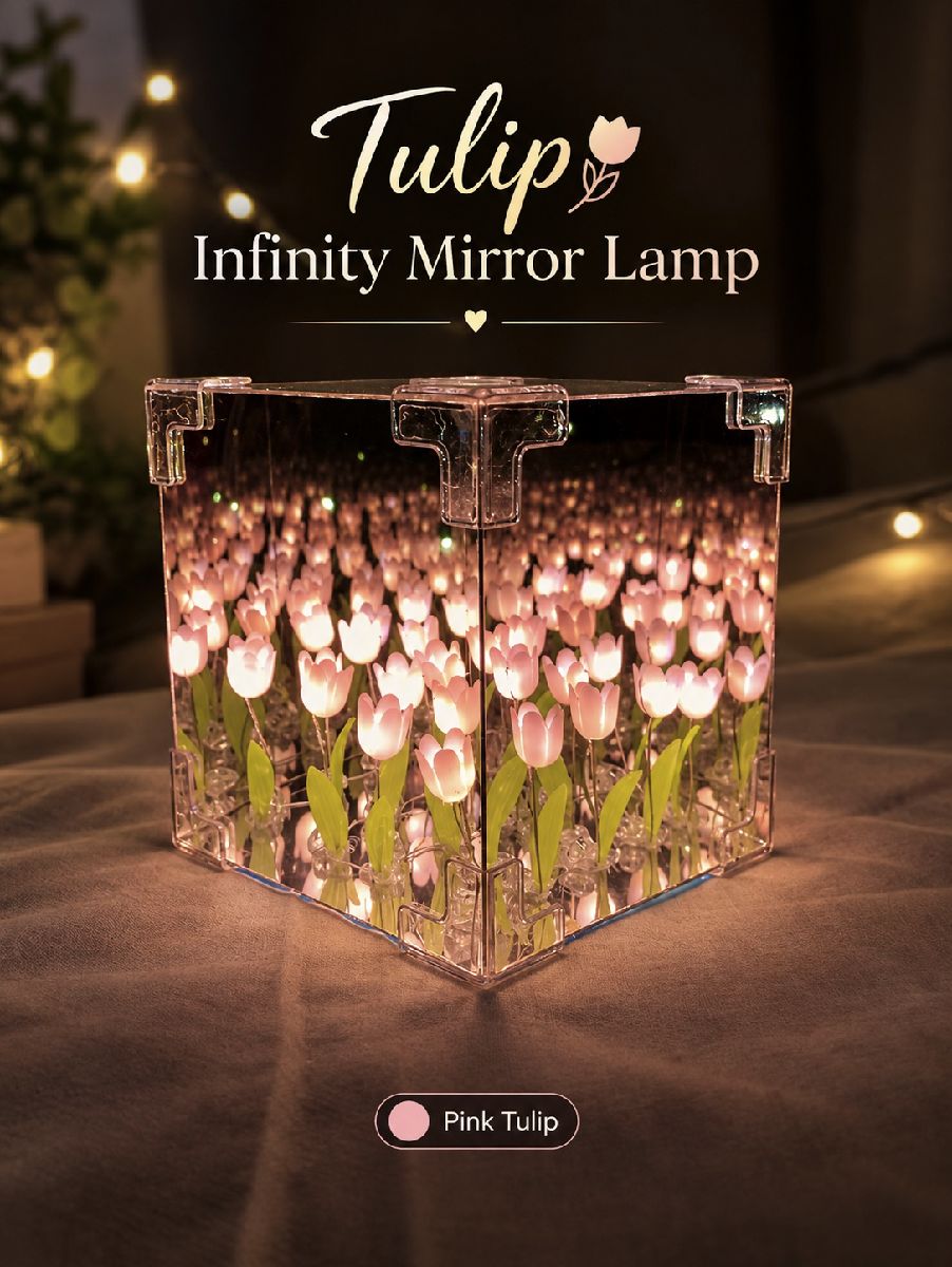Tulip Infinity mirror lamp 2
