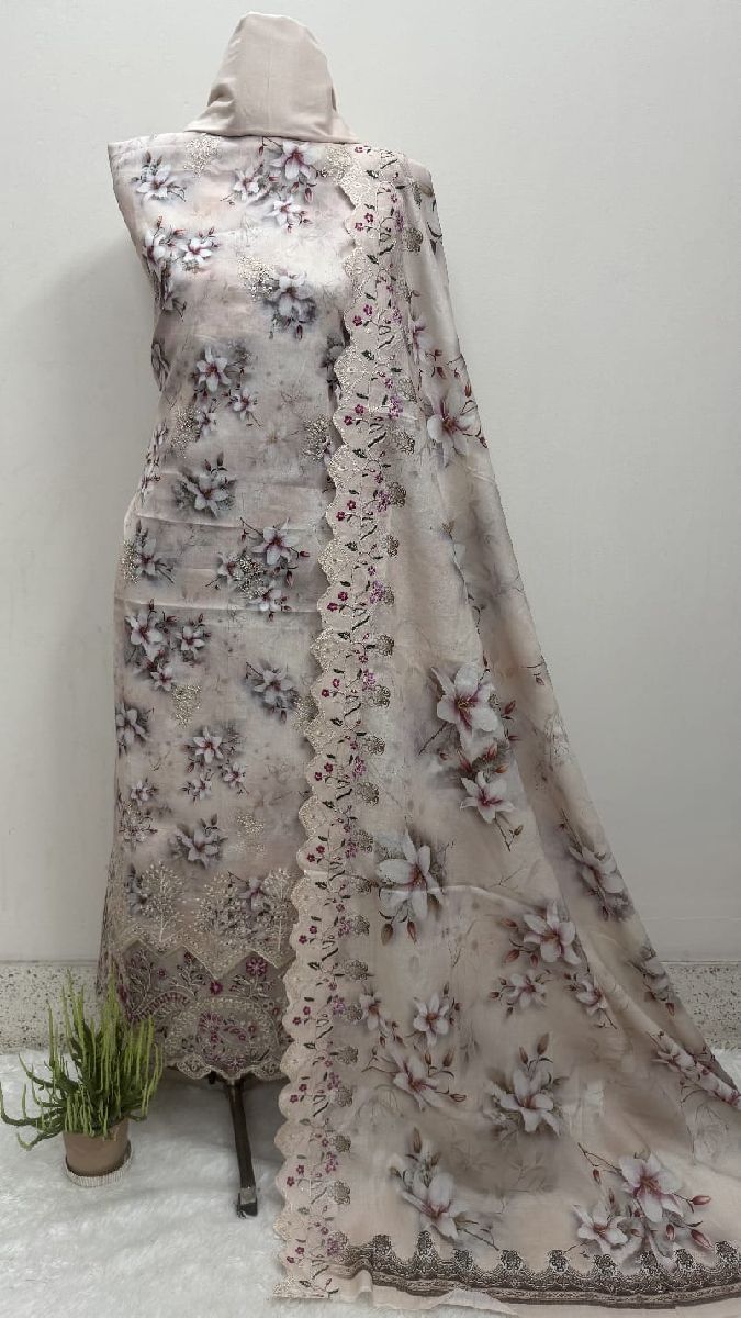 Unstitch Premium Quality Three Piece 3