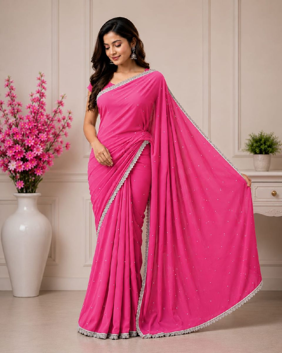 জর্জেট শাড়ি 3