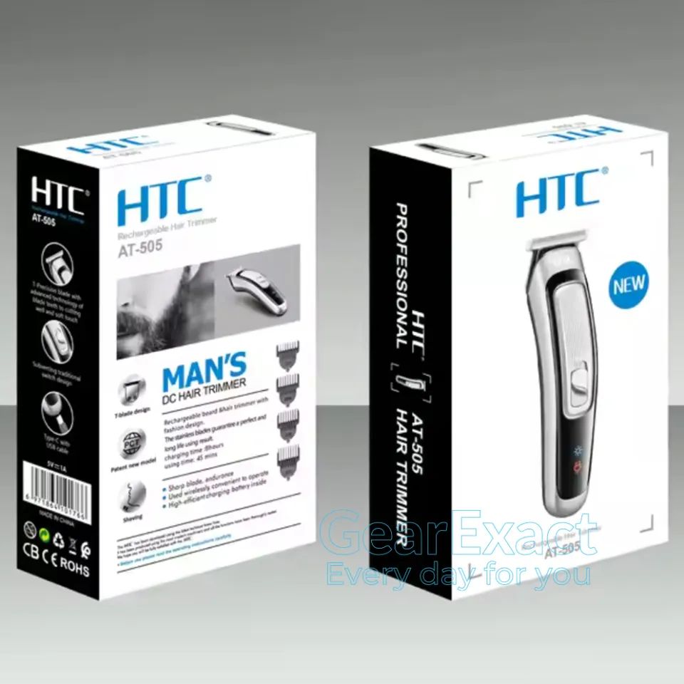 HTC AT-505 Rechargeable Hair Trimmer | রিচার্জেবল হেয়ার ট্রিমার✅ 3