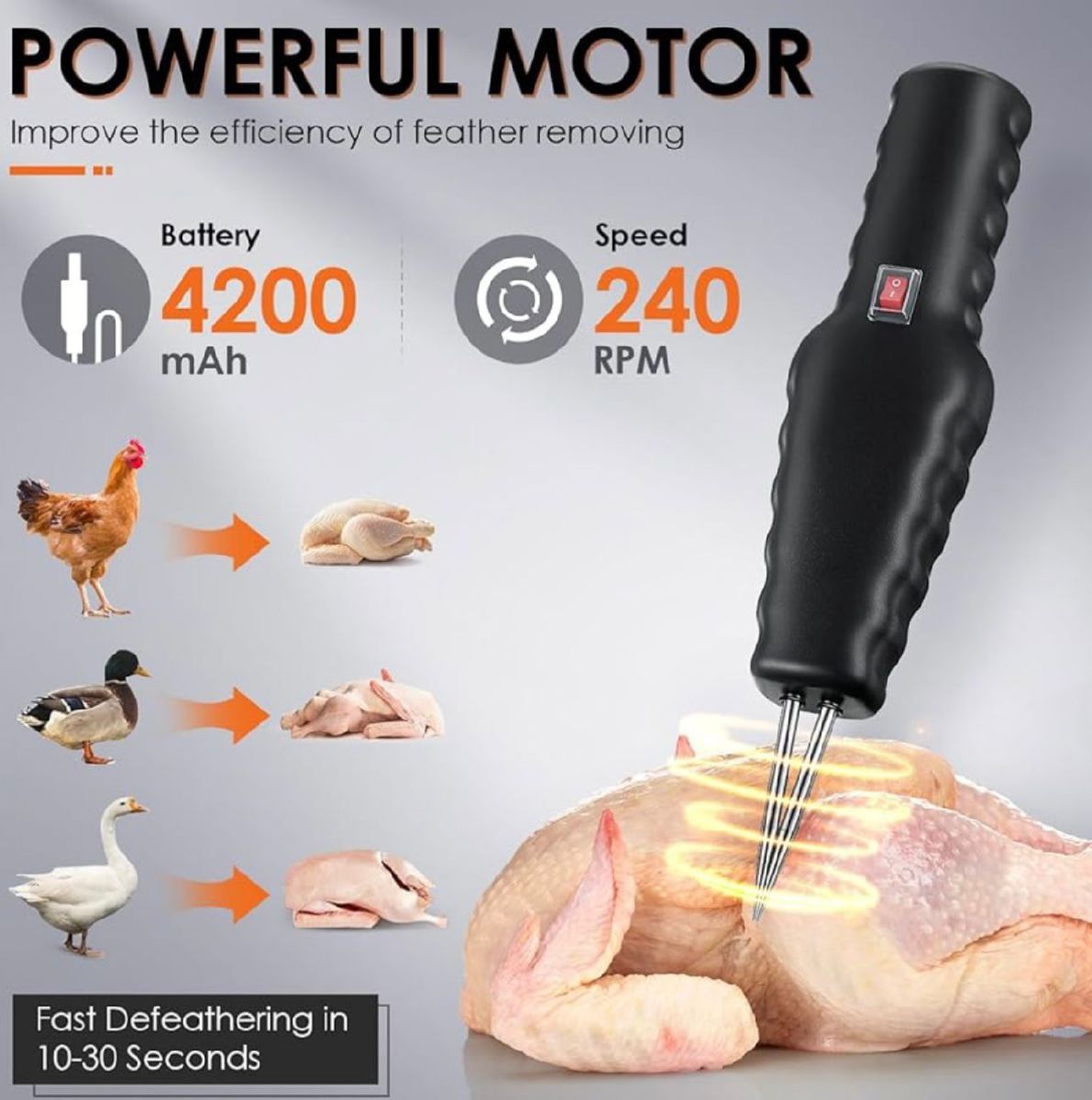 Electric Chicken Feather Removal Machine