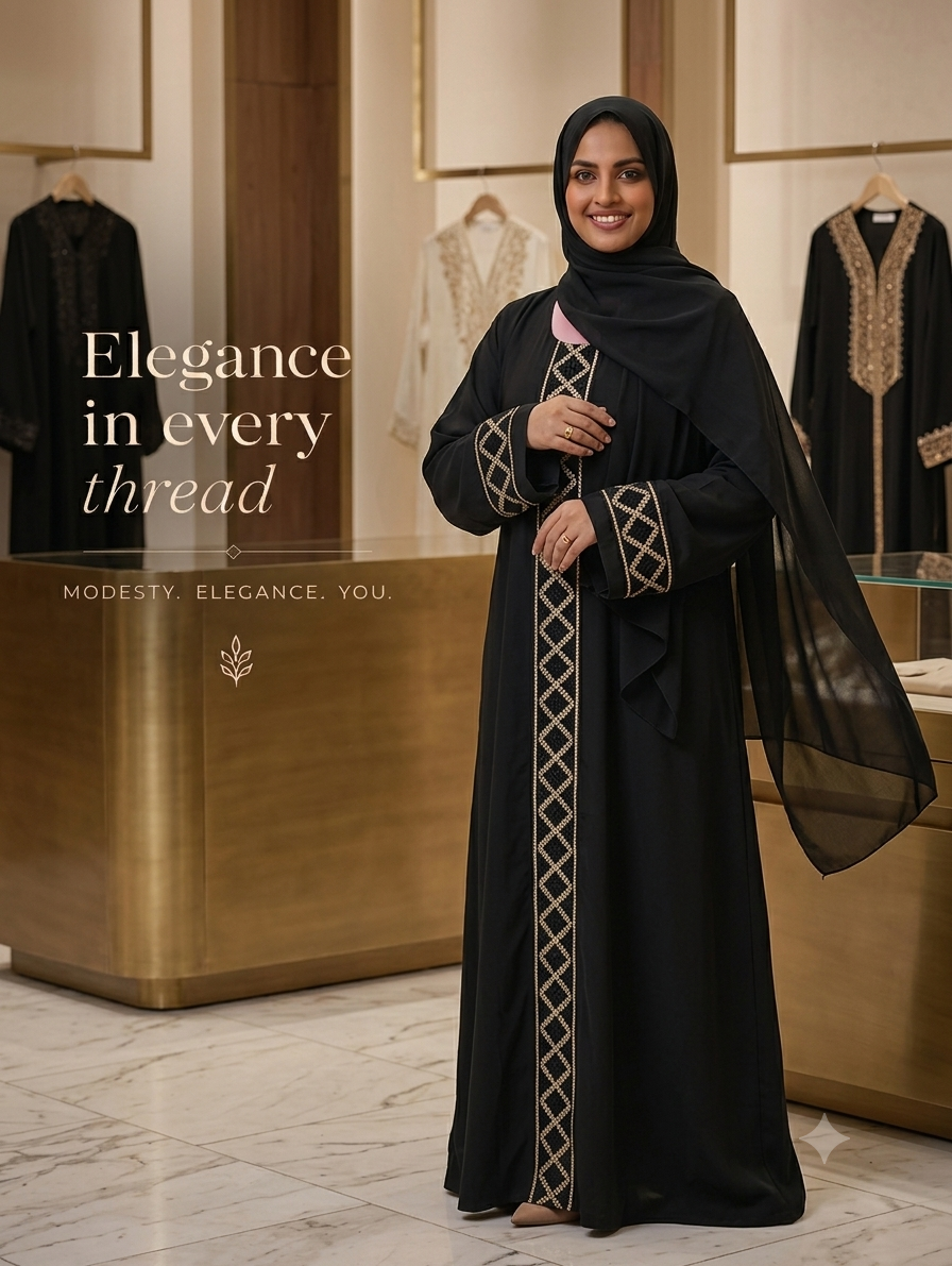Embroidery Dubai Cherry Borka