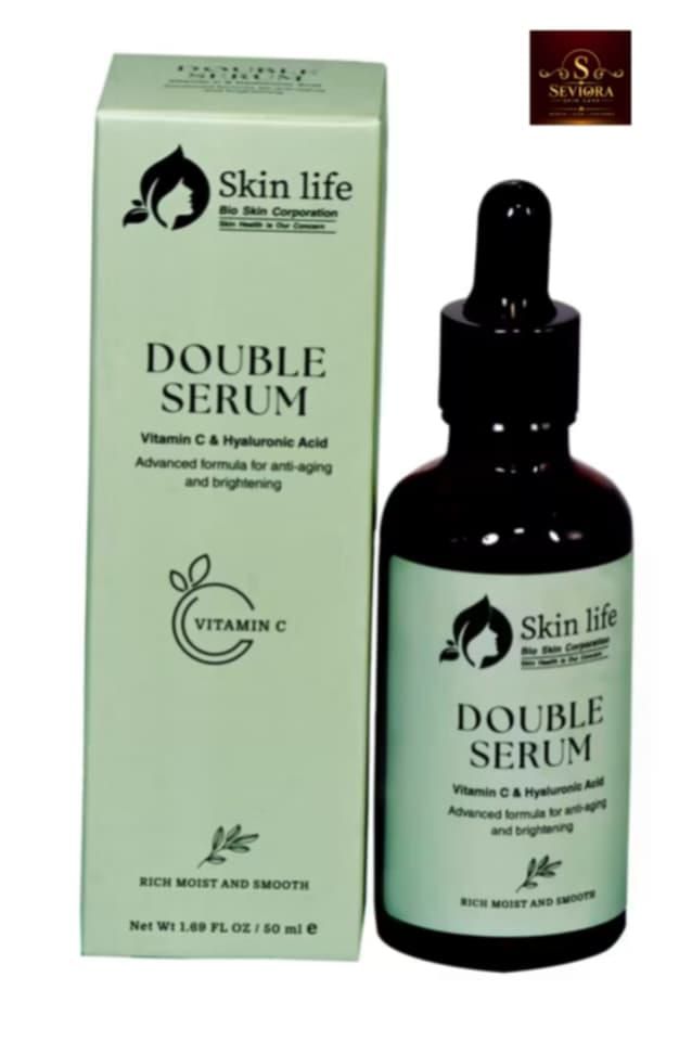 Skin Life Double Serum with Vitamin C & Hyaluronic Acid – 50ml