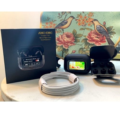 A9 Pro Display EarPods Black ব্লুটুথ হেডফোন 3