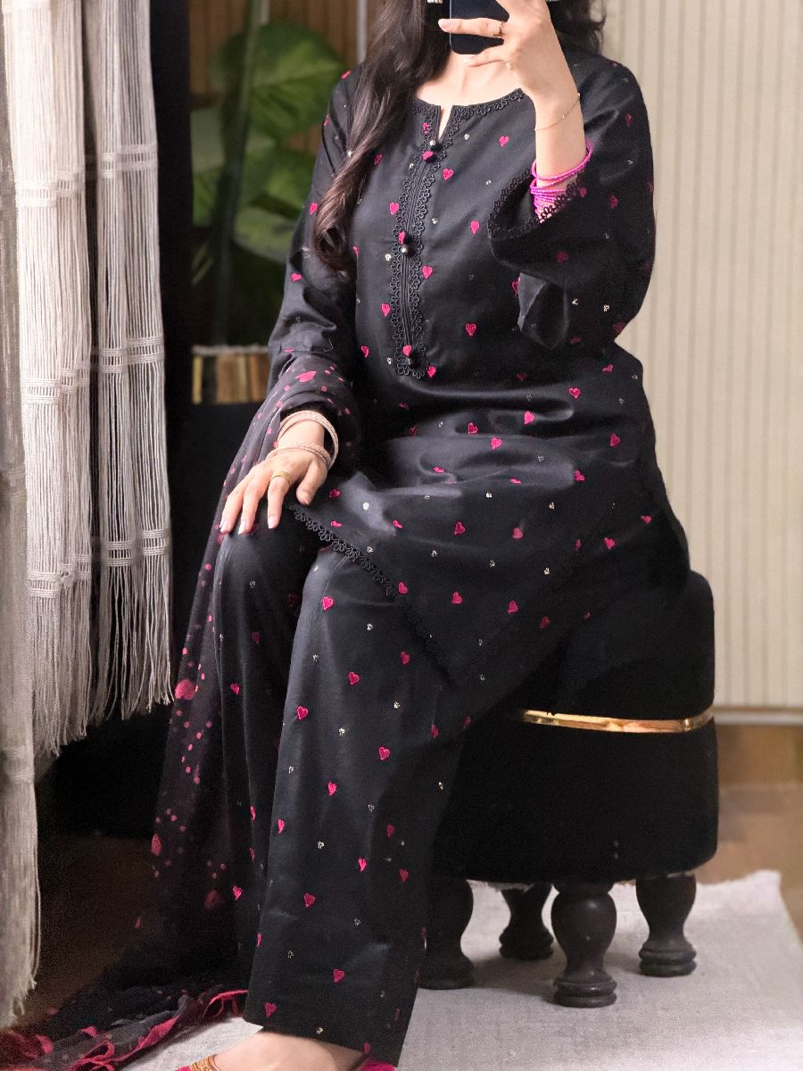 Three piece black touch
