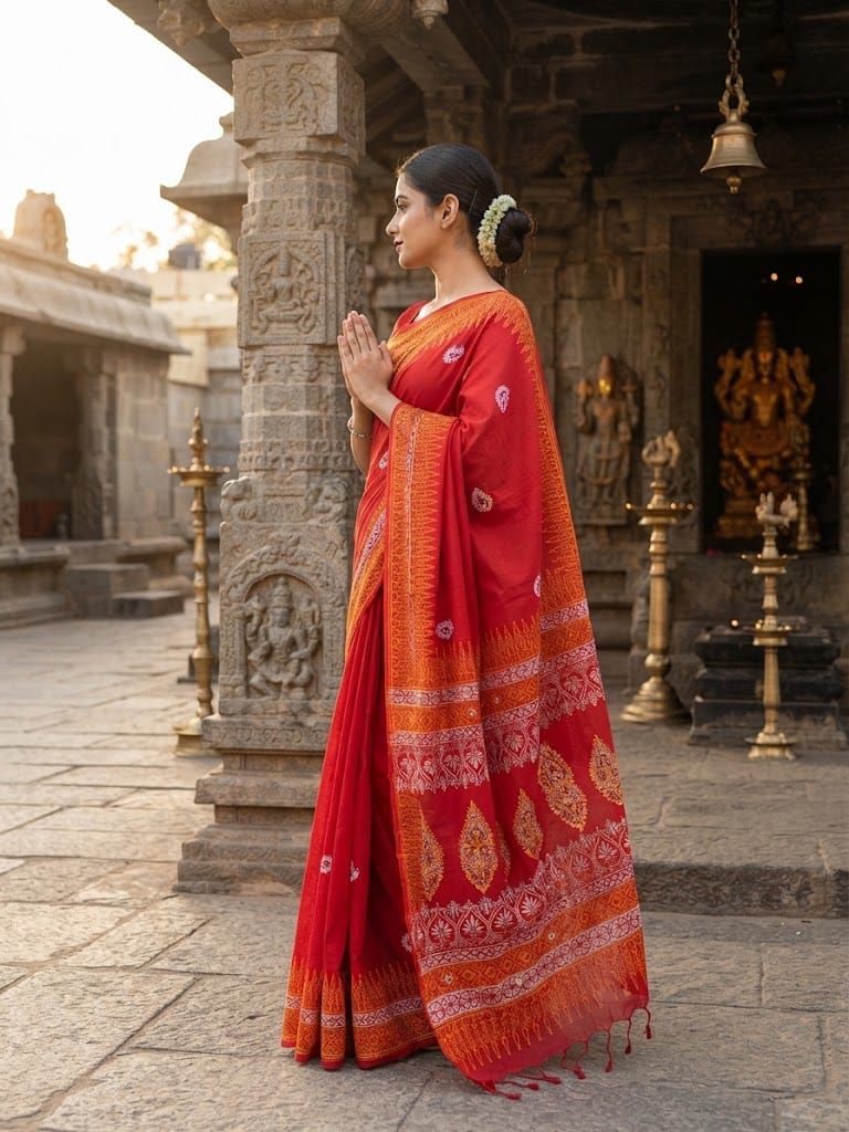 Khadi Suti Sharee with Blouse Piece 3