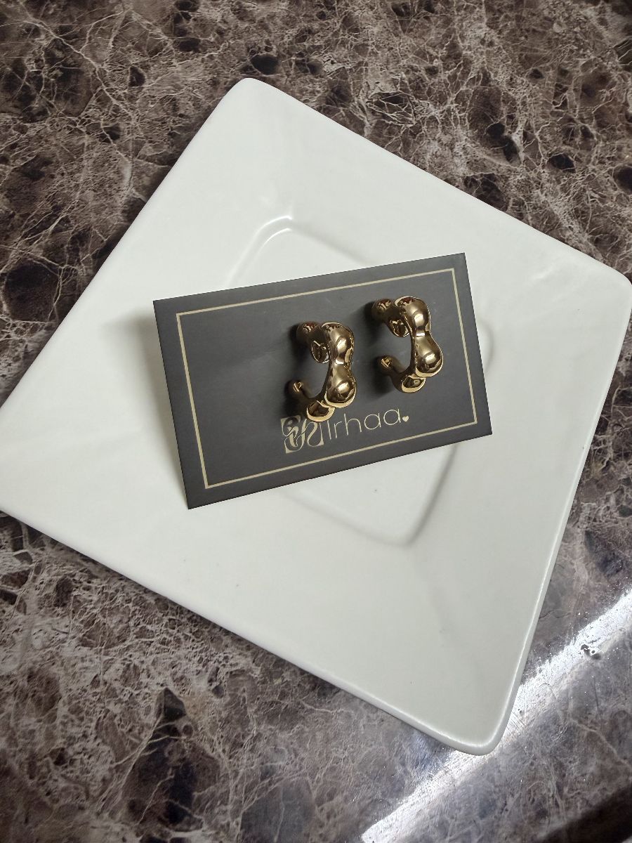 18k gold plated stainless steel Earrings 2