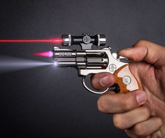 Laser Light Pistol Lighter পিস্তল লাইটার লেজার লাইট সহ✅